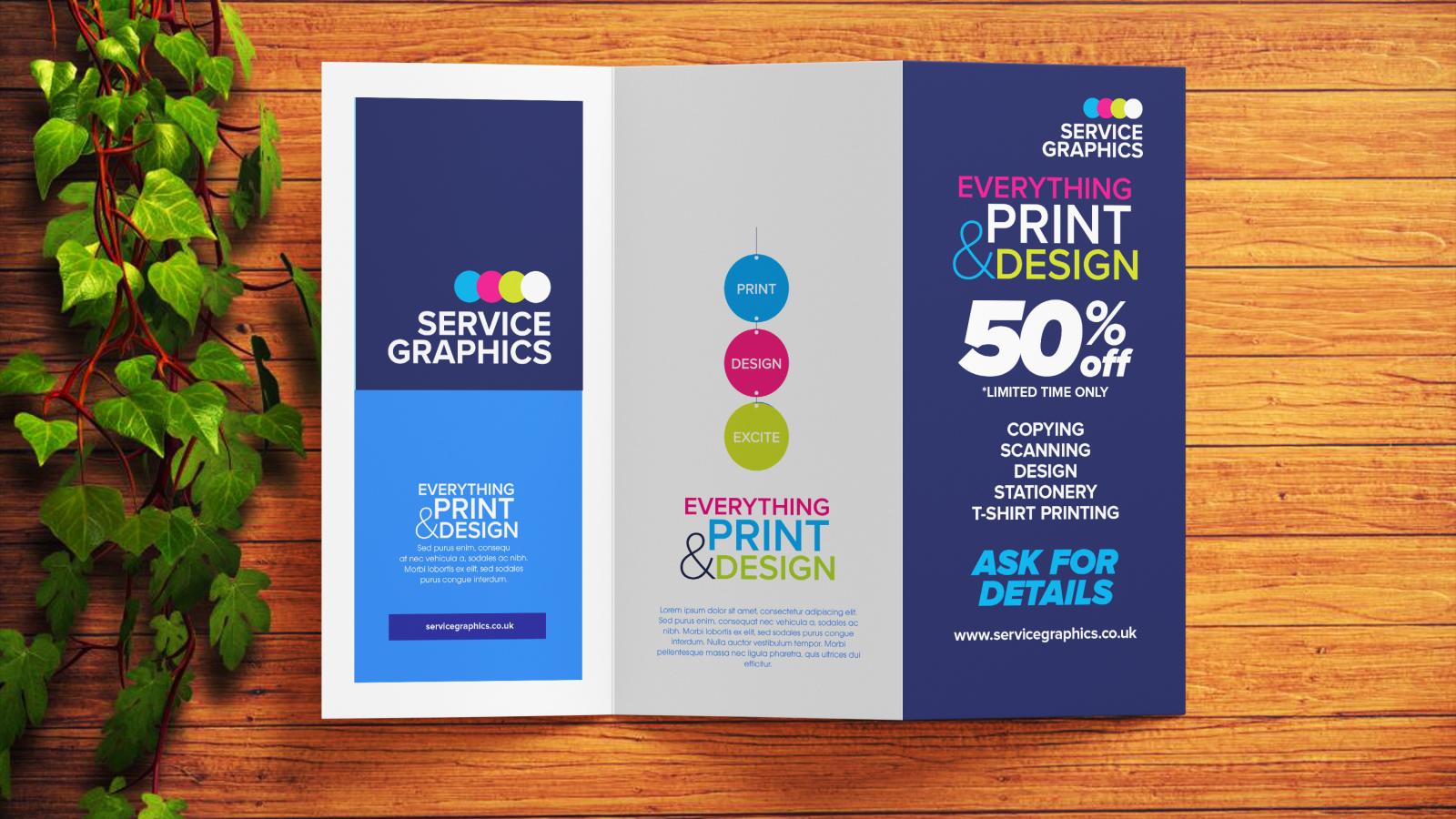 Service Graphics Flyer Printing Sample