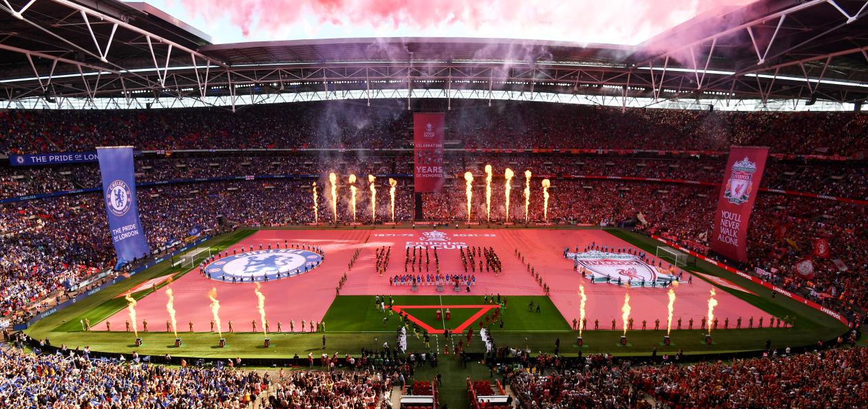 Emirates FA Cup Pitch Banner in Wembley