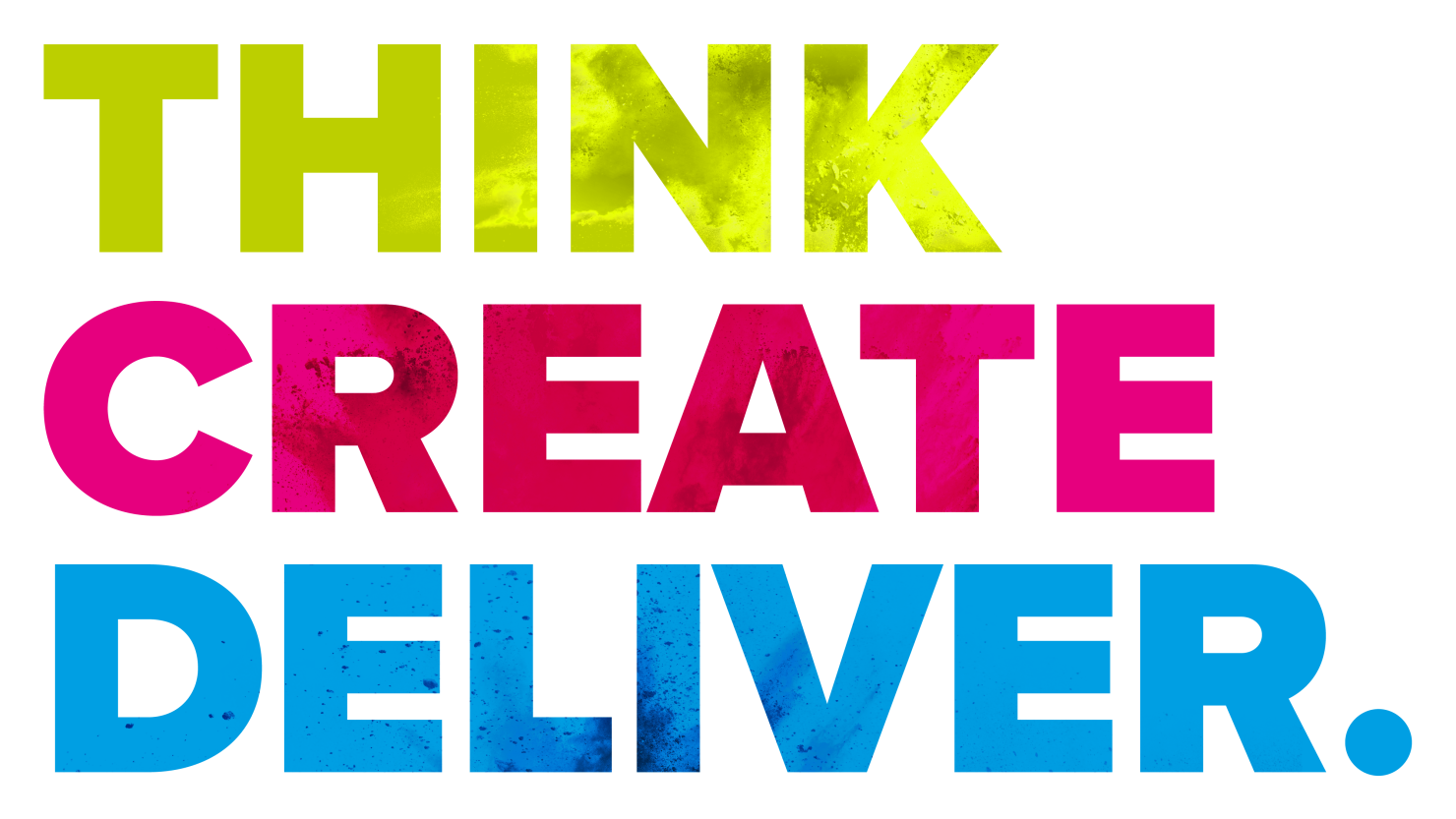 Think Create Deliver text