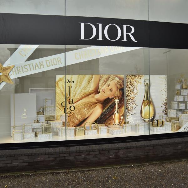 Dior window retail display