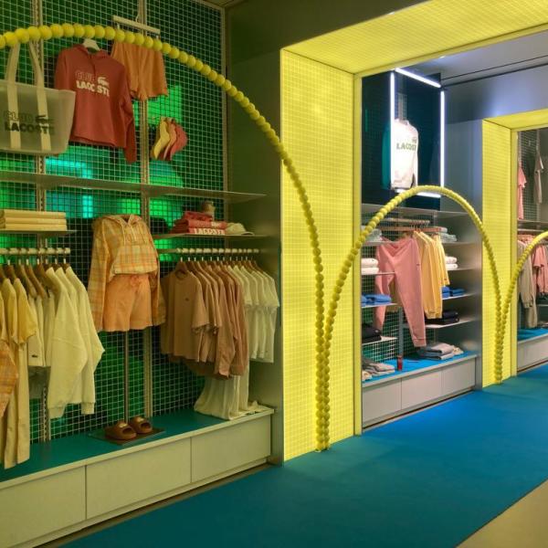 Lacoste Tennis Themed Retail Display