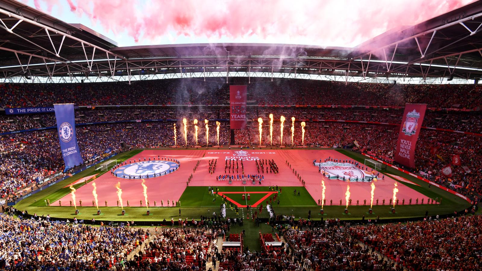 Emirates FA Cup Pitch Banner in Wembley